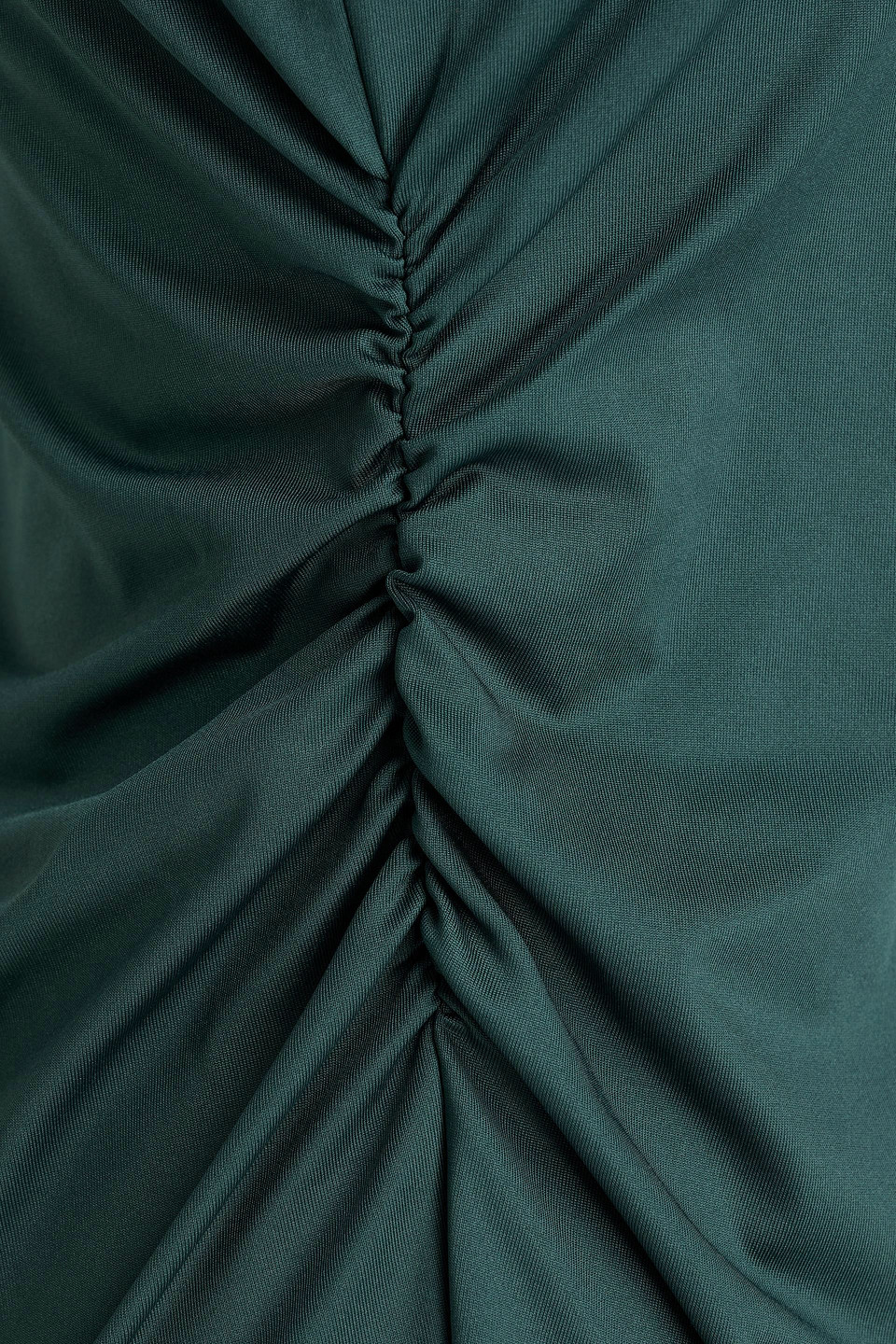 Victoria Beckham Twisted Cutout Stretch-jersey Top In Green