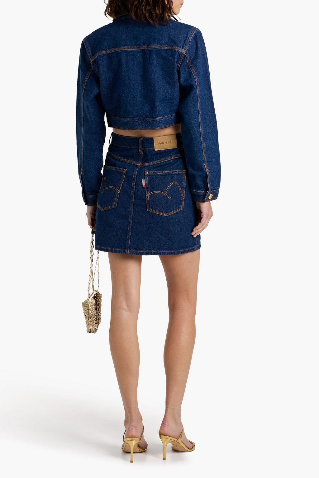 FARM RIO Denim mini skirt