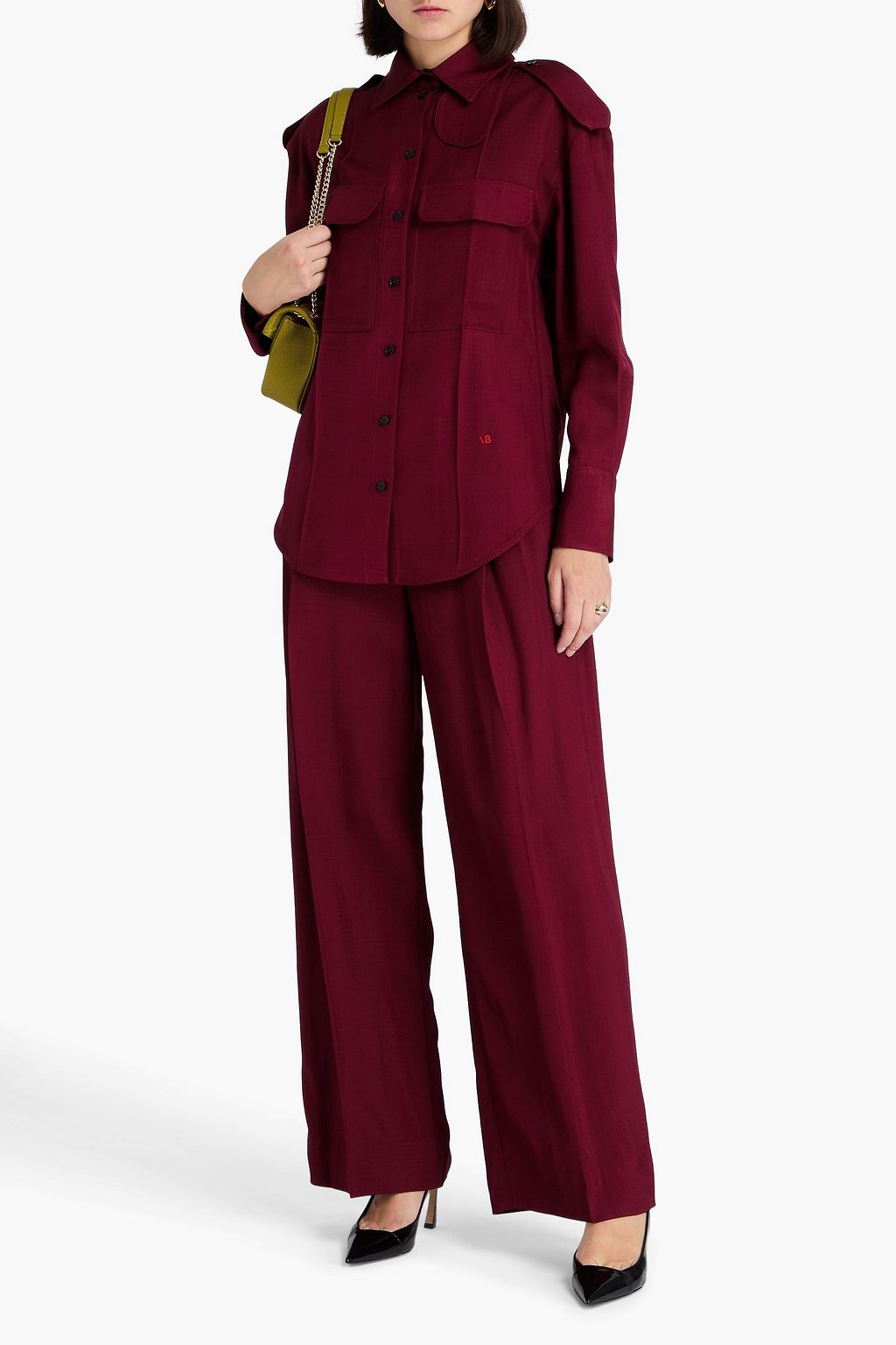 VICTORIA BECKHAM クレープ シャツ