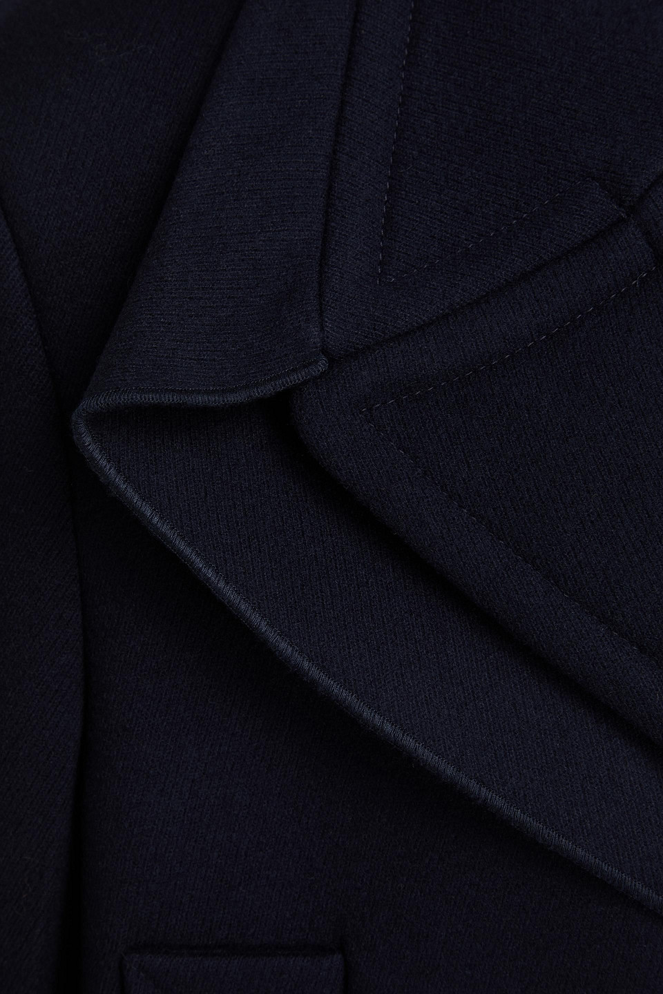 Victoria Beckham Wool-felt Coat In Blue