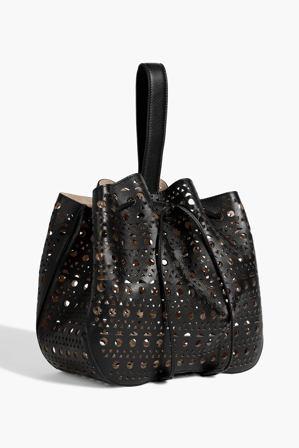 ALAÏA Rose Marie 28 laser-cut leather tote