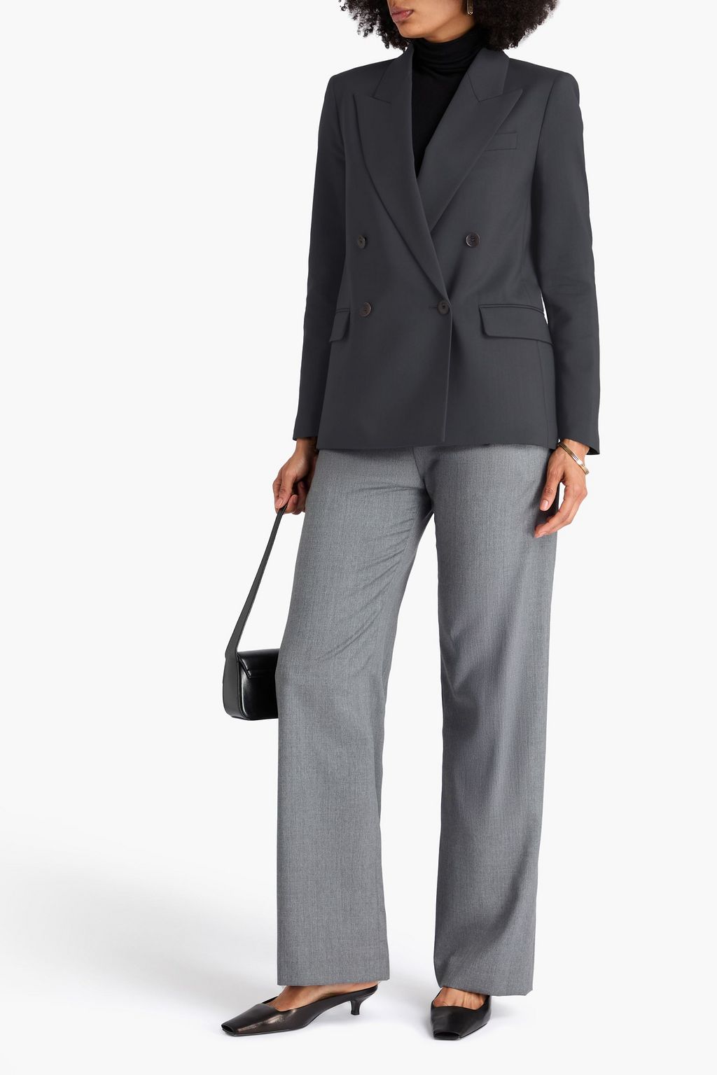 JOSEPH Jaden double-breasted wool-blend twill blazer