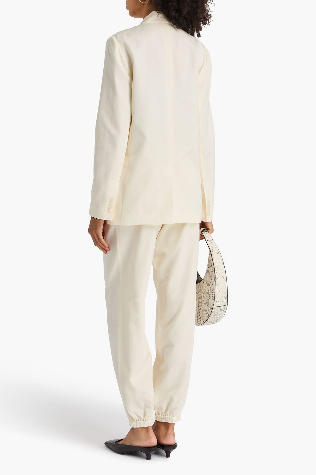 JOSEPH Jaden double-breasted silk and cotton-blend blazer