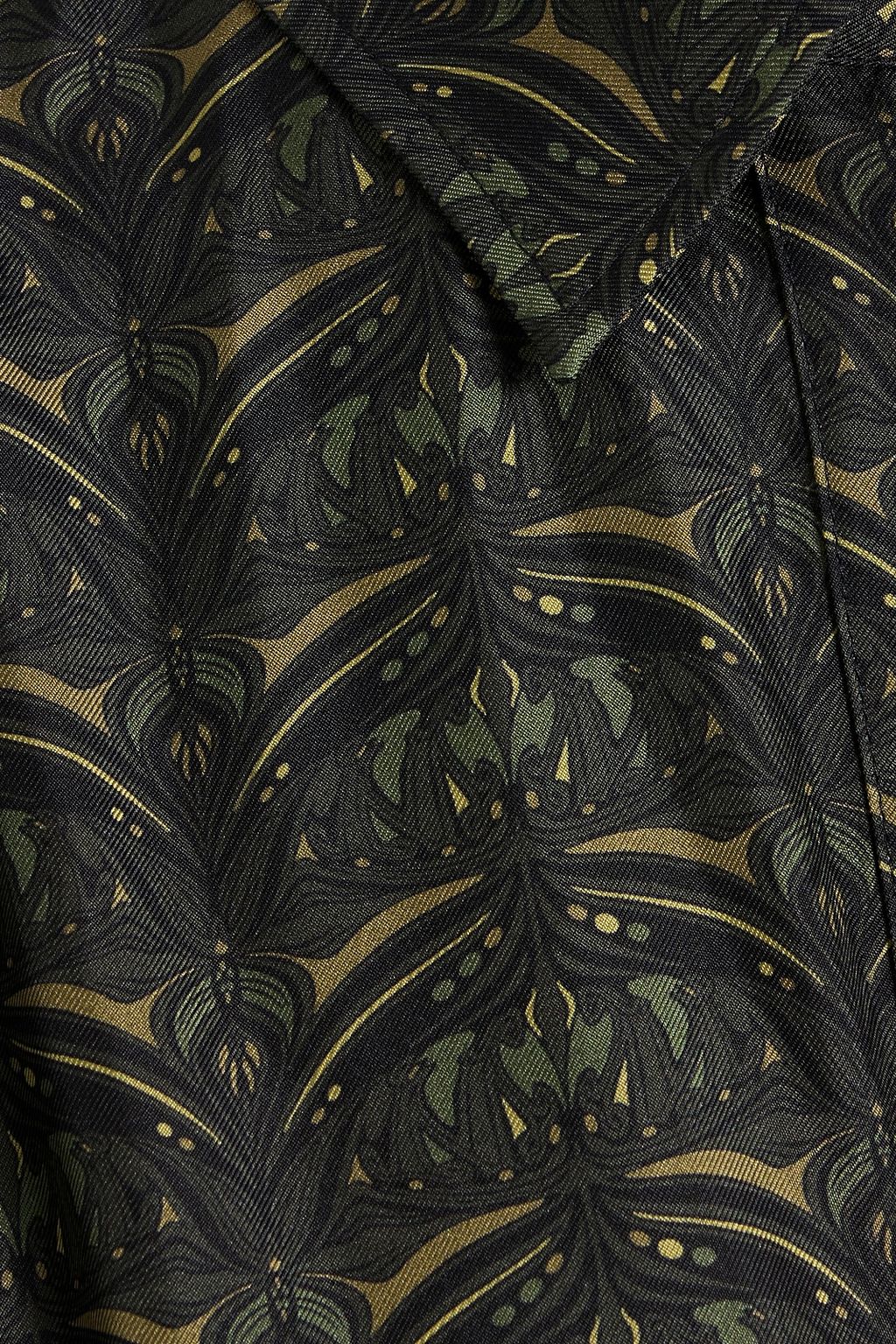 MAX MARA Panfilo printed silk-twill mini shirt dress