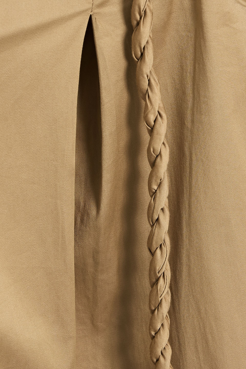 Farm Rio Belted Cotton-blend Jumpsuit In Neutral