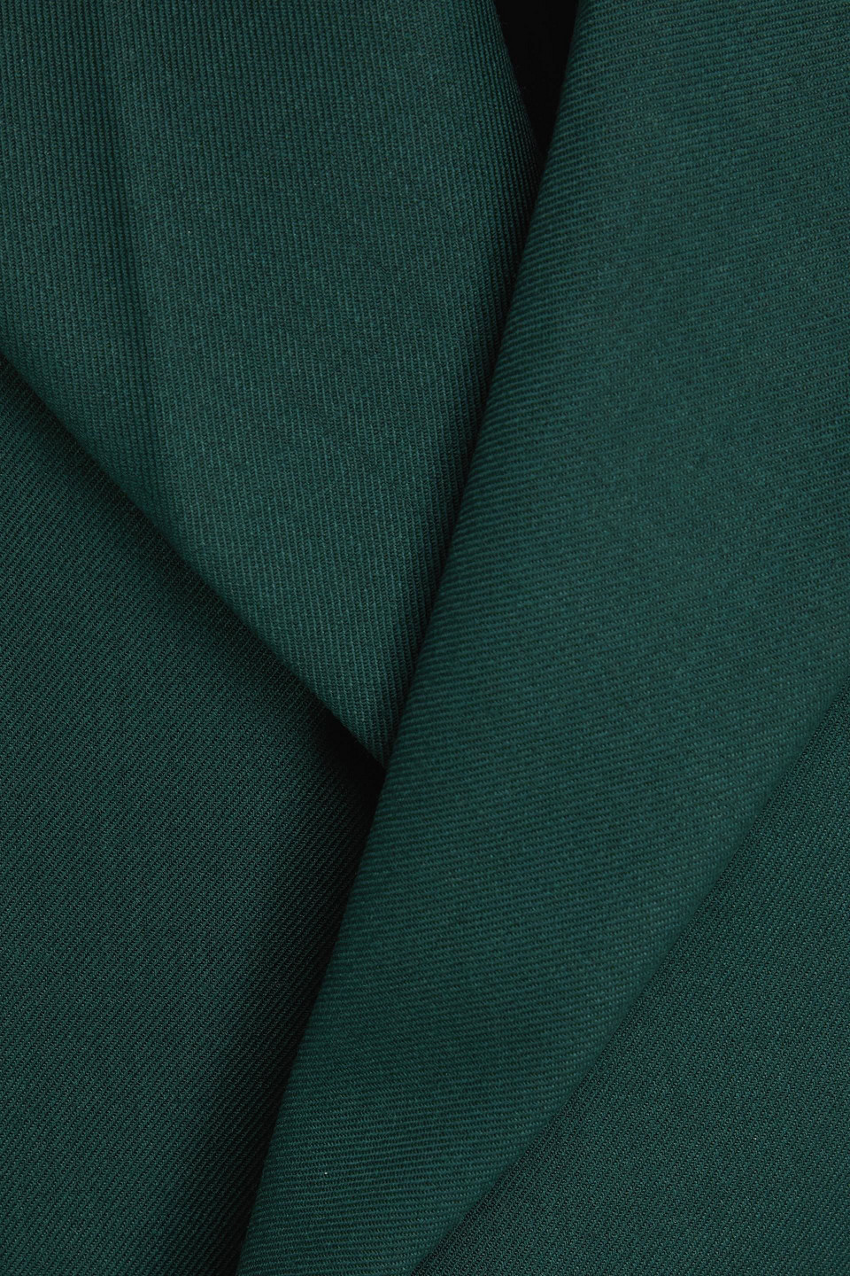Victoria Beckham Double-breasted Twill Blazer In Green