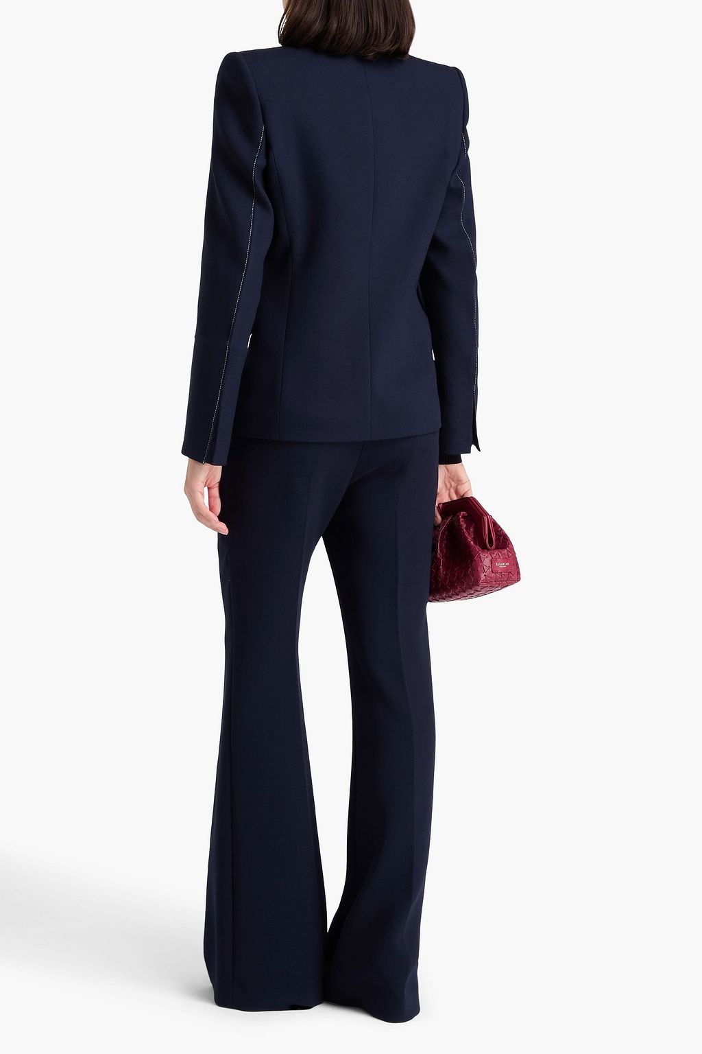 VICTORIA BECKHAM Double-breasted wool-blend twill blazer