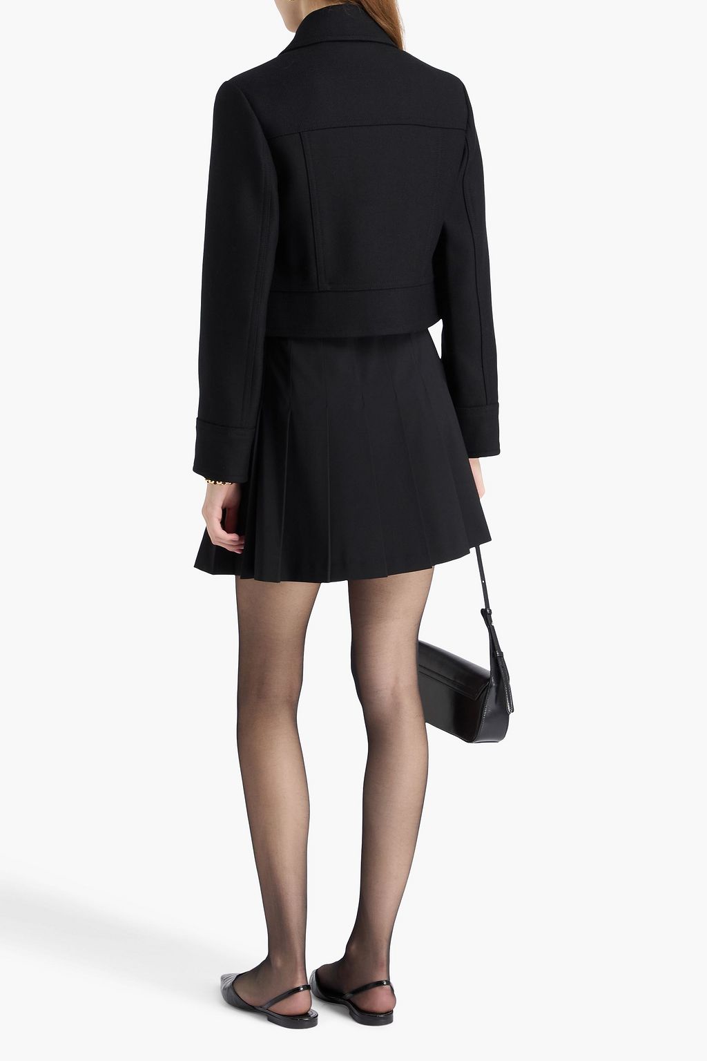 JOSEPH Cranbrook Cropped Jacke aus Twill aus einer Wollmischung