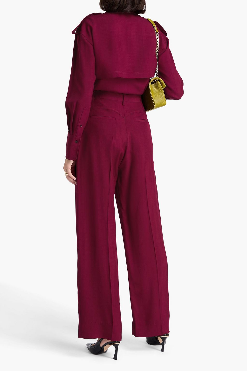 VICTORIA BECKHAM Crepe wide-leg pants