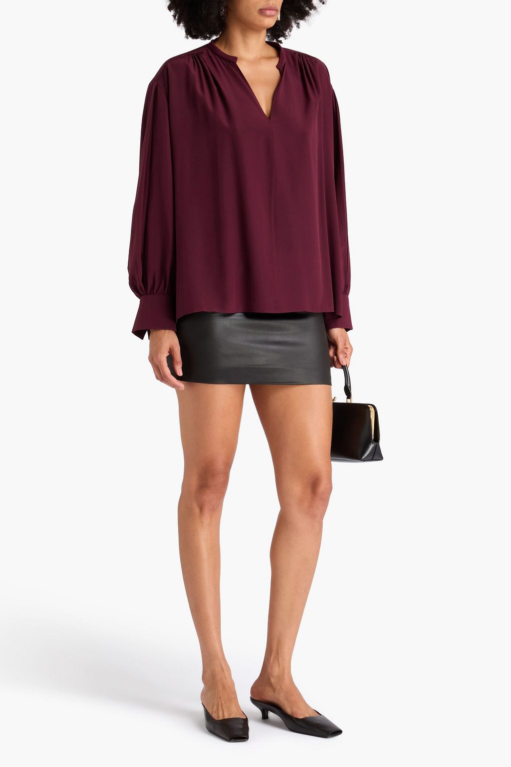 JOSEPH Blondel silk crepe de chine blouse