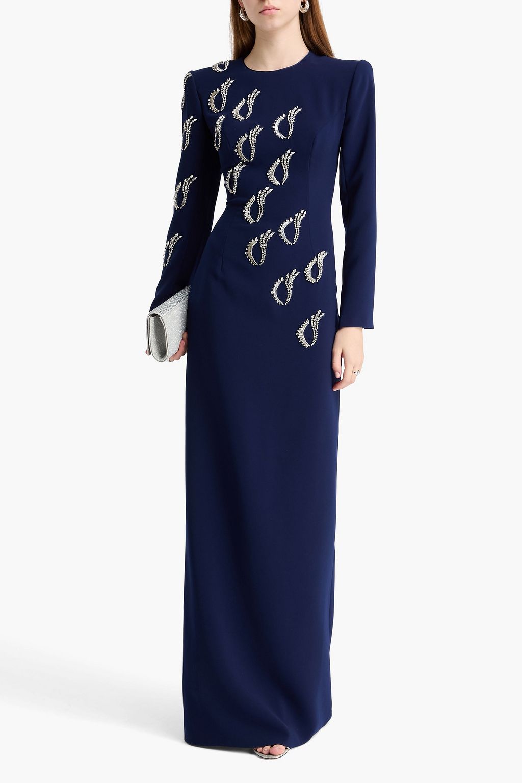 JENNY PACKHAM Embellished crepe gown
