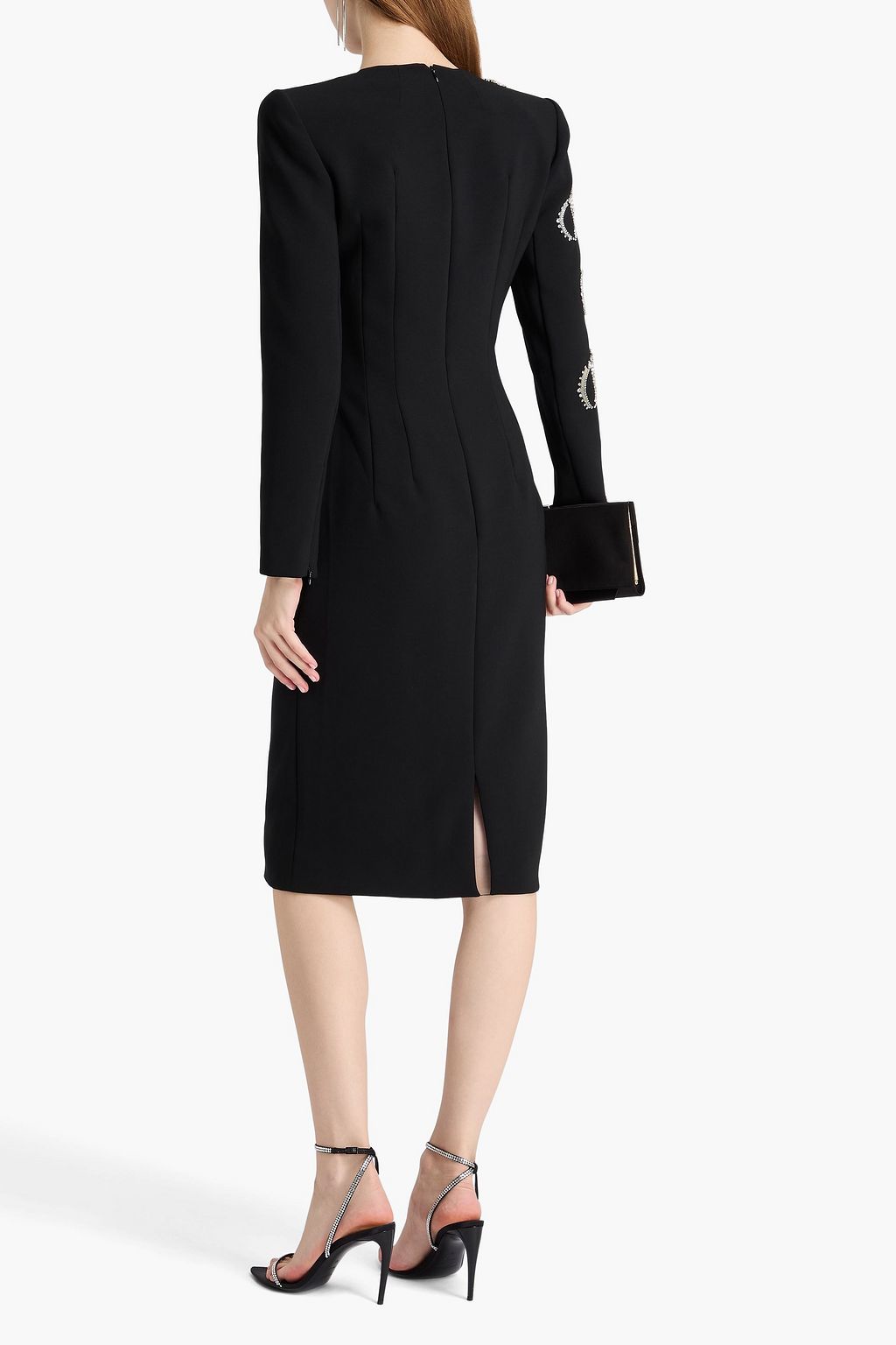 JENNY PACKHAM Embellished crepe dress