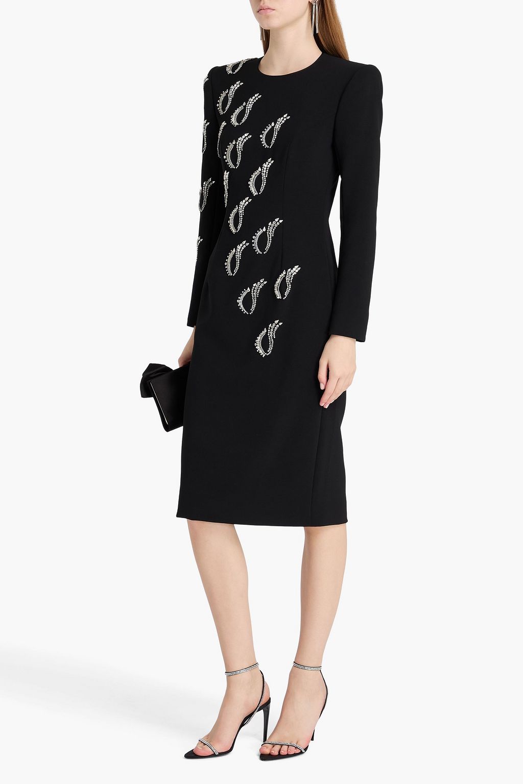 JENNY PACKHAM Embellished crepe dress