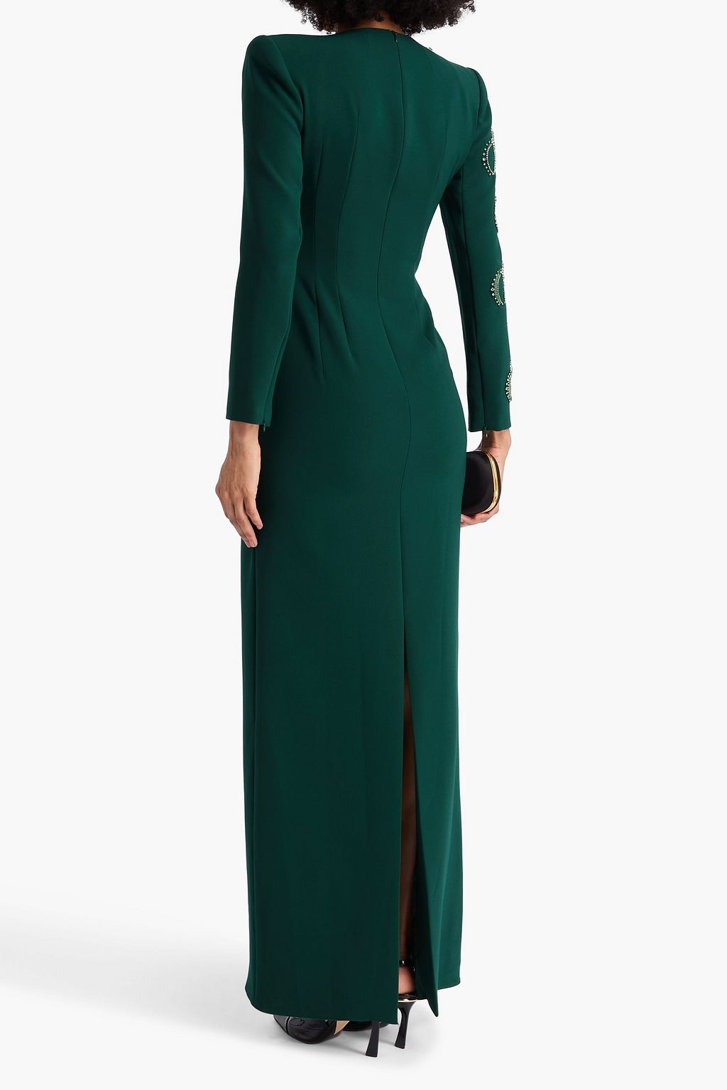JENNY PACKHAM Embellished crepe gown