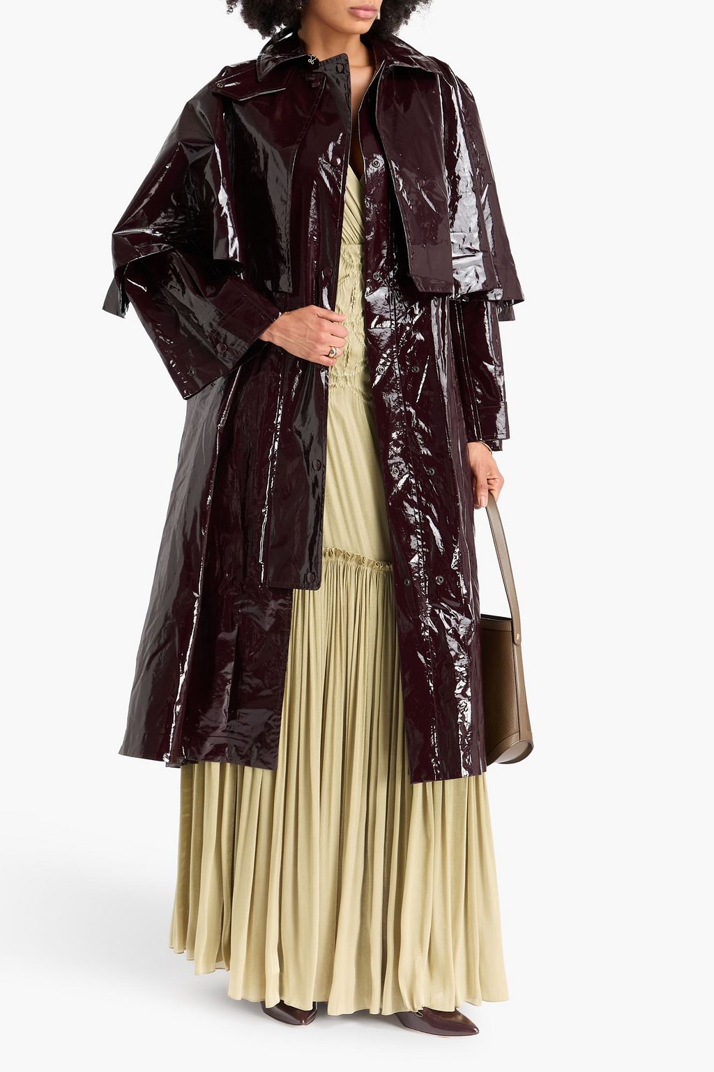 CHLOÉ Glossed trench coat