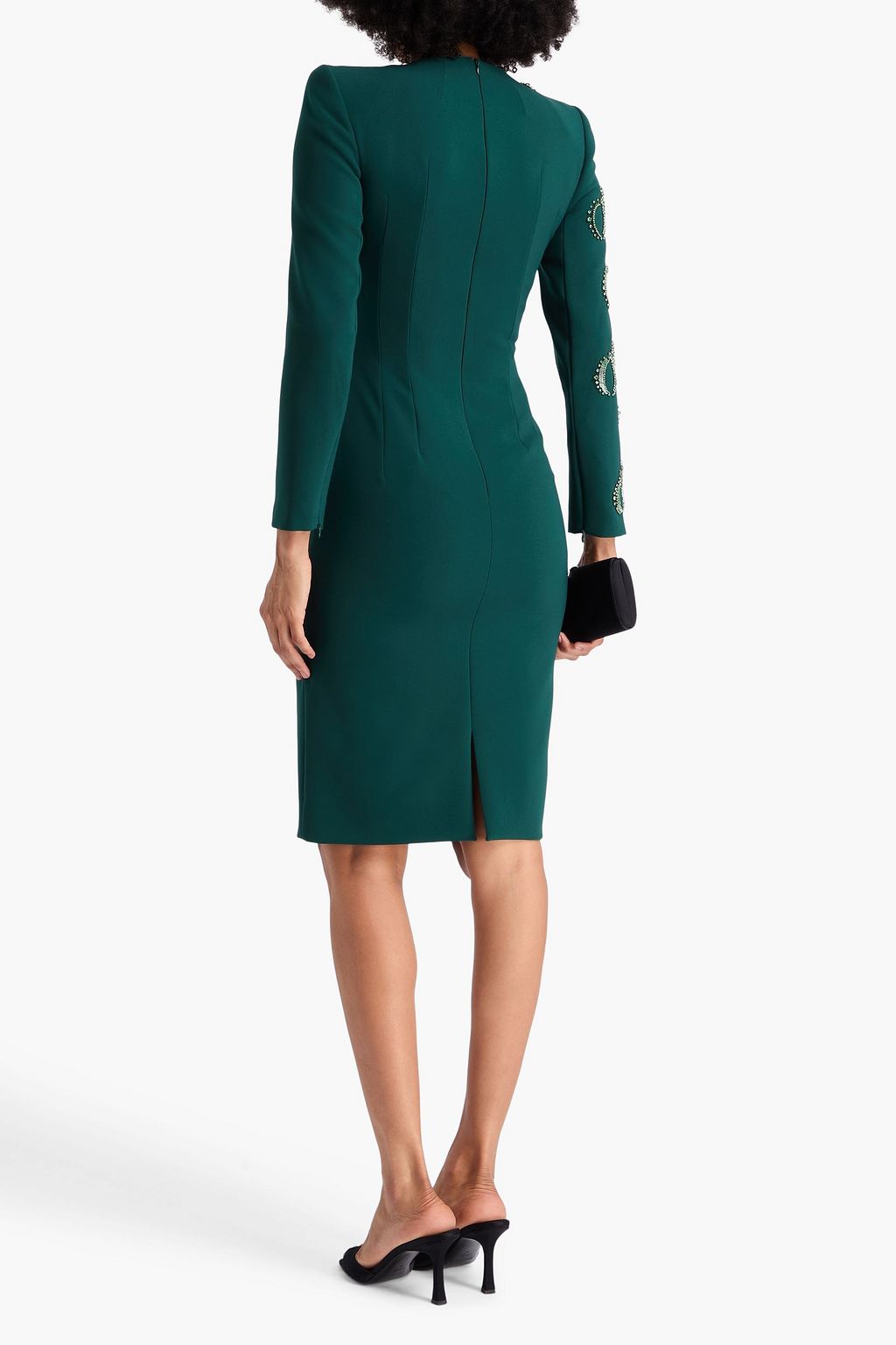JENNY PACKHAM Embellished crepe dress