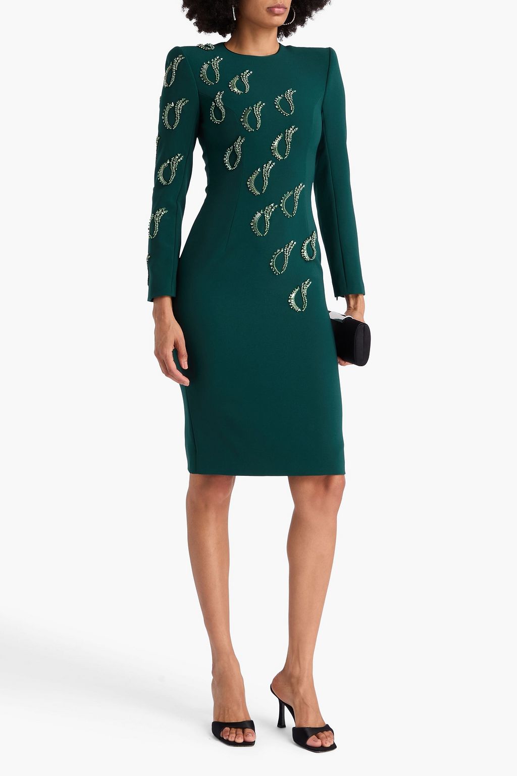 JENNY PACKHAM Embellished crepe dress