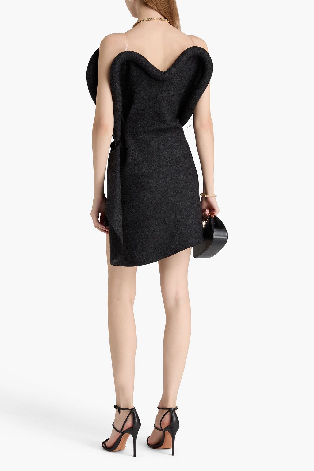 VICTORIA BECKHAM ウールフェルト ミニワンピース