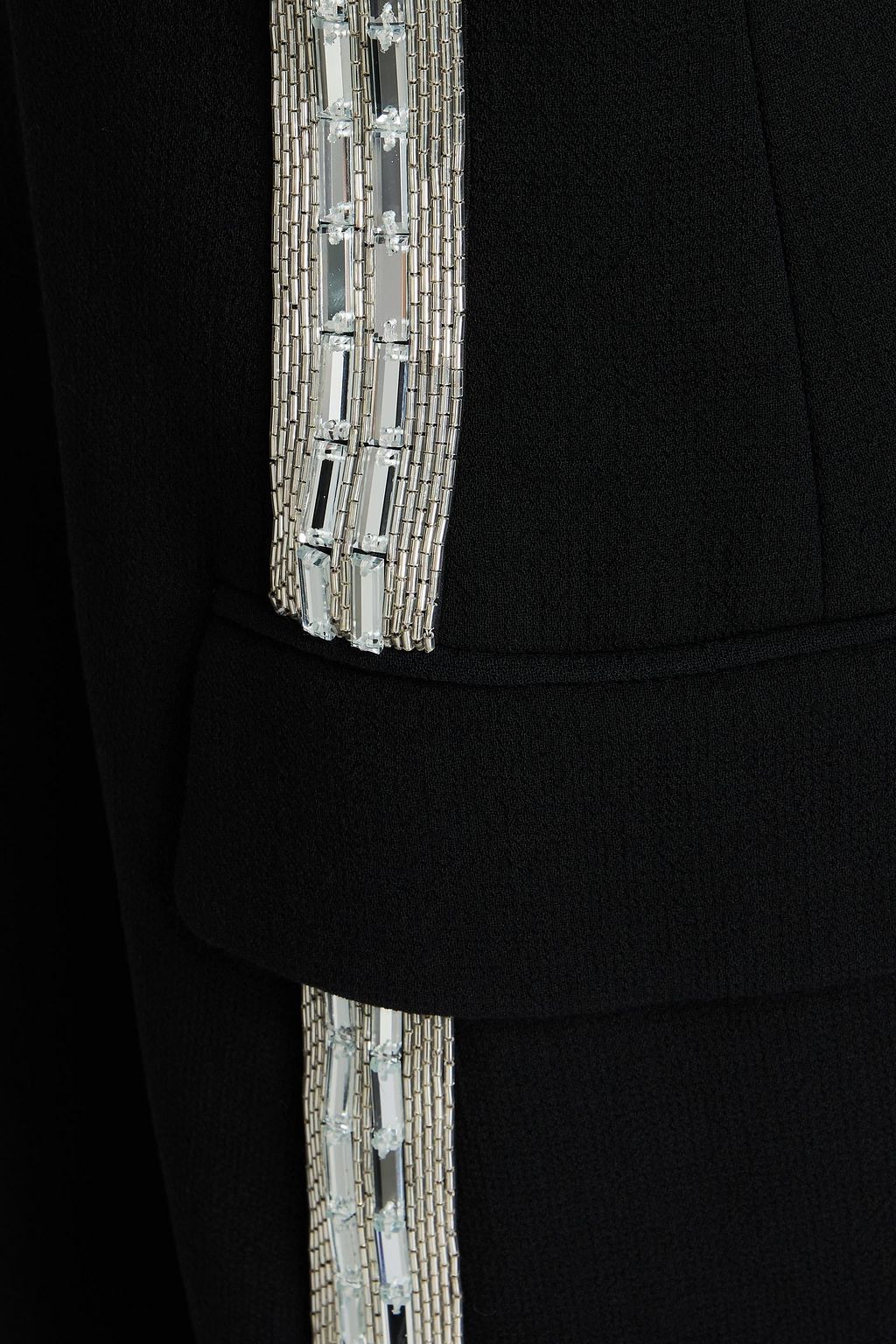CHLOÉ Double-breasted crystal-embellished wool coat
