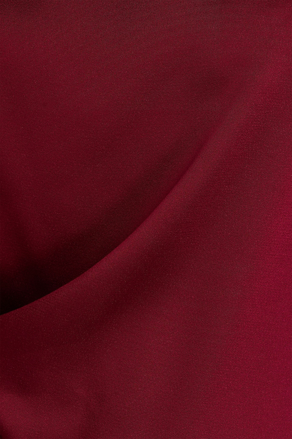 Victoria Beckham Asymmetric Satin-crepe Maxi Dress In Red