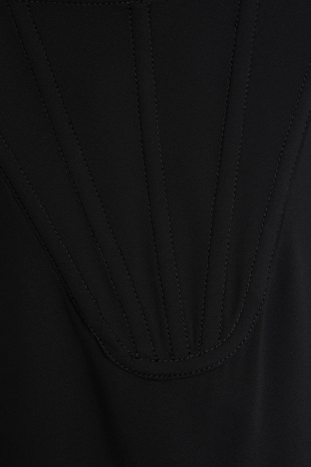 VERSACE فستان من الكريب بتصميم مزركش