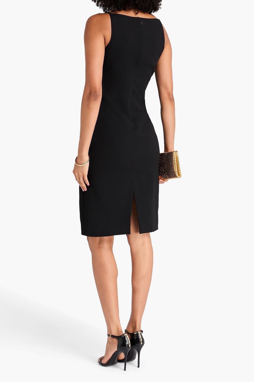 VERSACE فستان من الكريب بتصميم مزركش