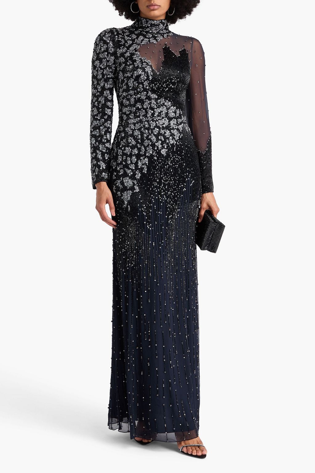 JENNY PACKHAM Starman embellished silk-chiffon gown