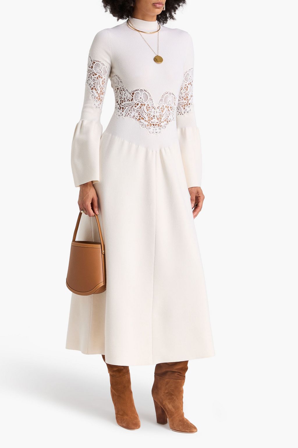 chinese dress ladies CHLOÉ Guipure Lace Navy Overlay DRESS SIZE FR 38 UK 10 US 6 ladies –  Afashionistastore main image 1