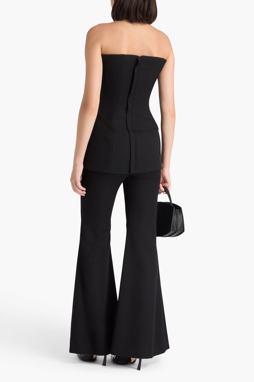 VICTORIA BECKHAM Strapless grain de poudre top