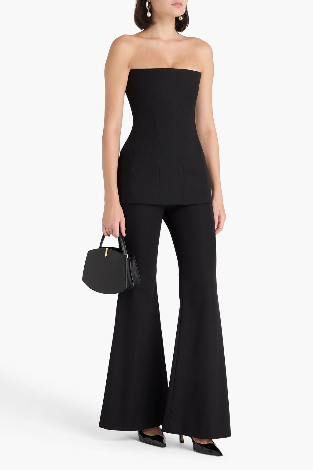VICTORIA BECKHAM Strapless grain de poudre top