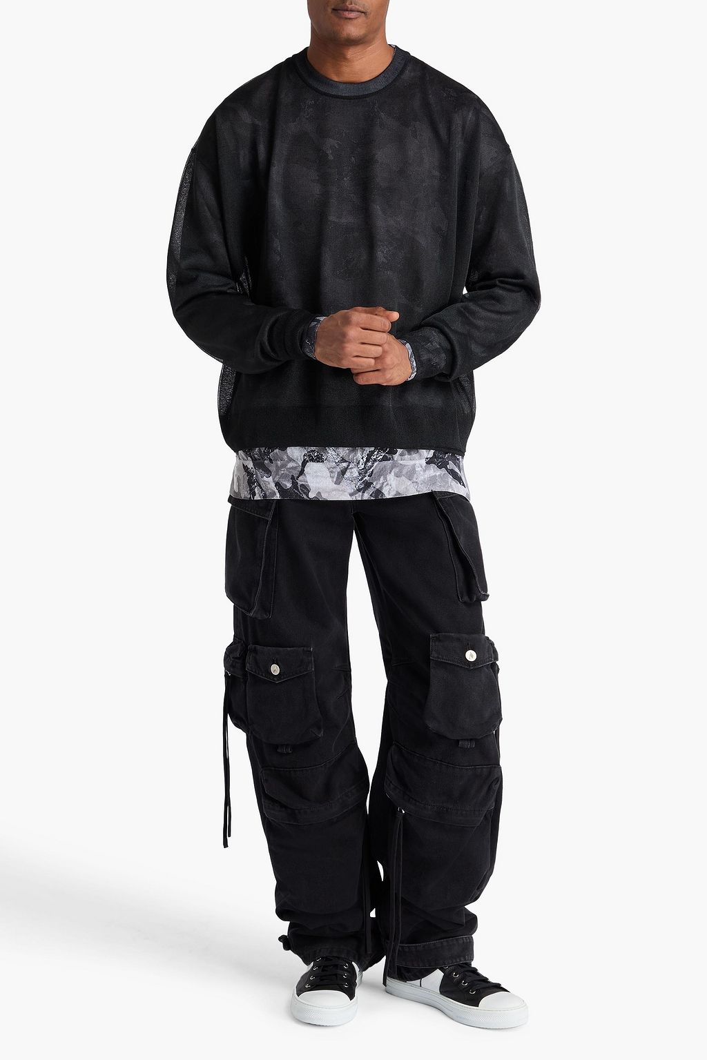 DOLCE&GABBANA Layered knitted sweater