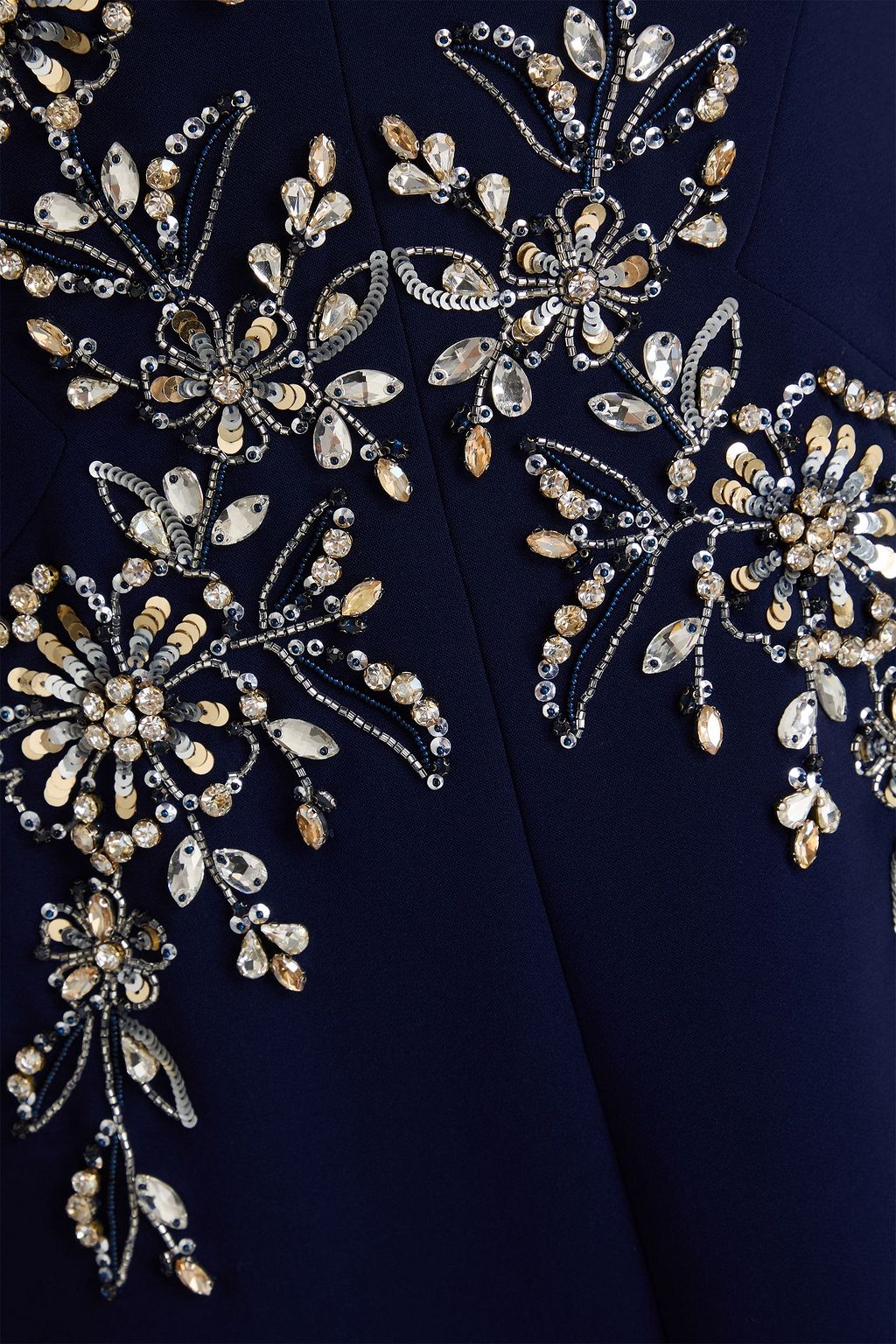 JENNY PACKHAM Embellished crepe midi dress