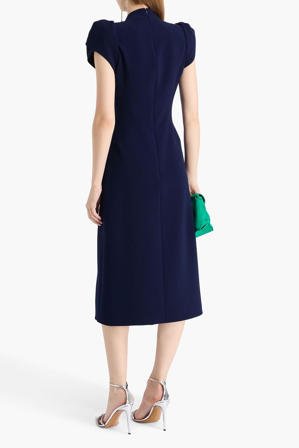 JENNY PACKHAM Embellished crepe midi dress