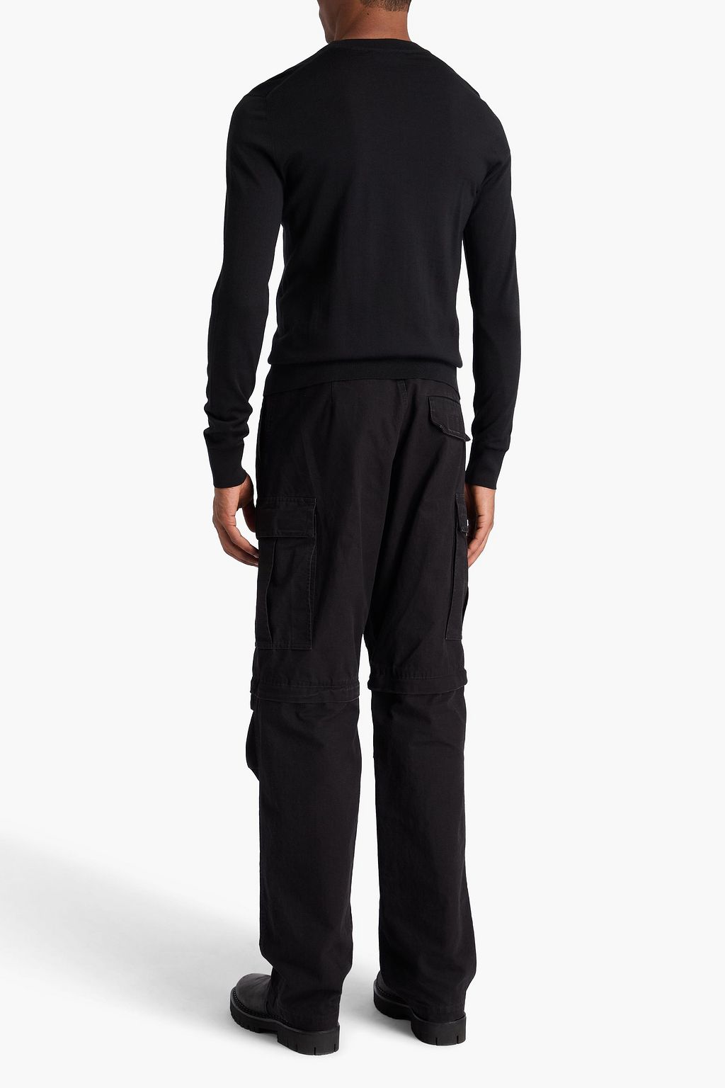 DOLCE&GABBANA Embroidered wool and silk-blend sweater