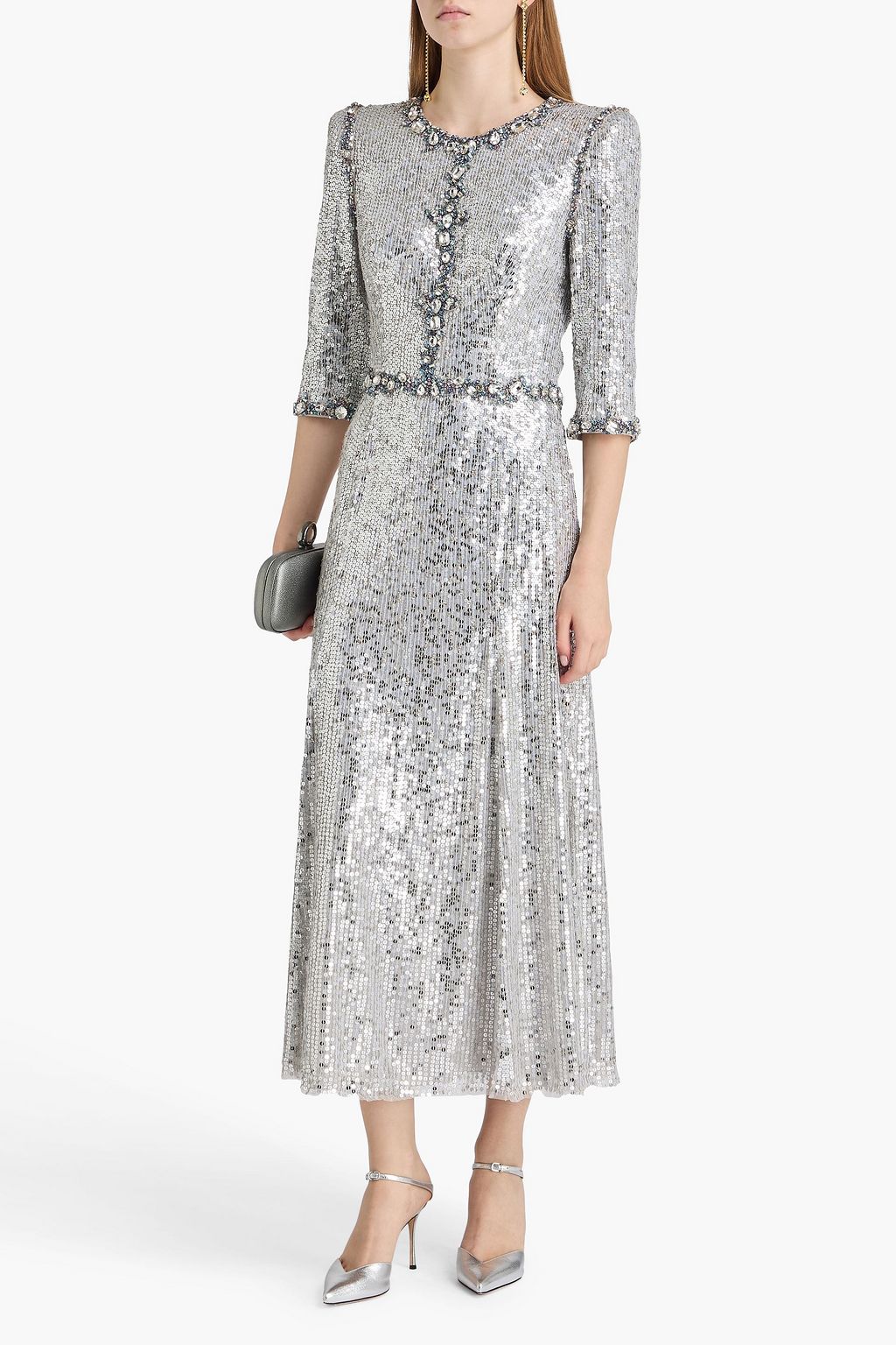 JENNY PACKHAM Pretty Thing embellished tulle midi dress