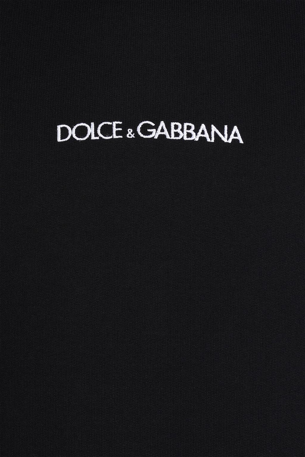 DOLCE&GABBANA سويت شيرت من قطن تيري فرنسي مطاطي