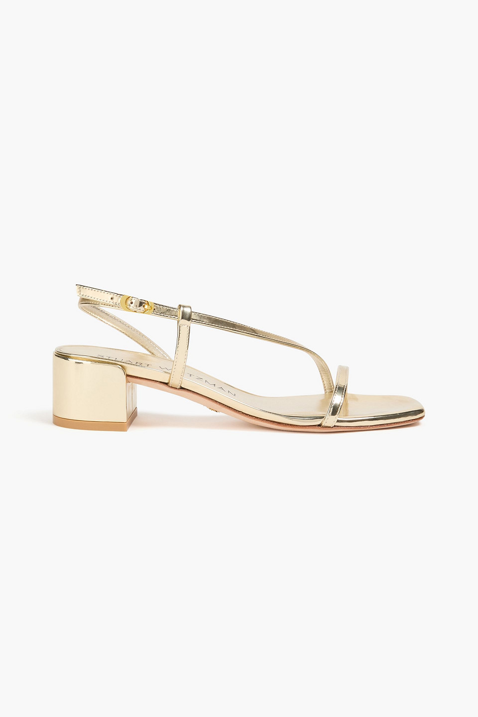 stuart weitzman - soiree metallic leather sandals - metallic - us 6