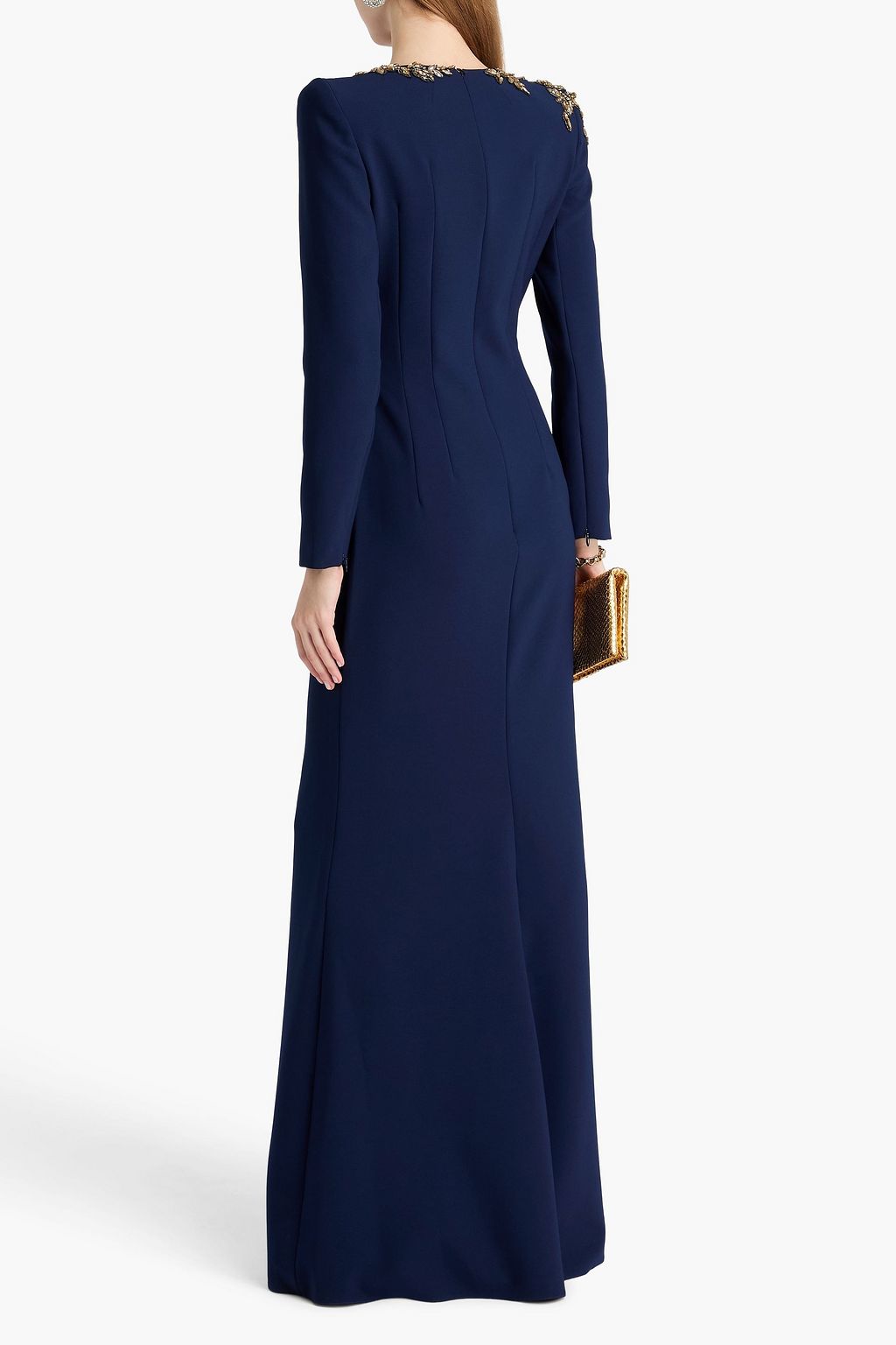 JENNY PACKHAM Embellished crepe gown