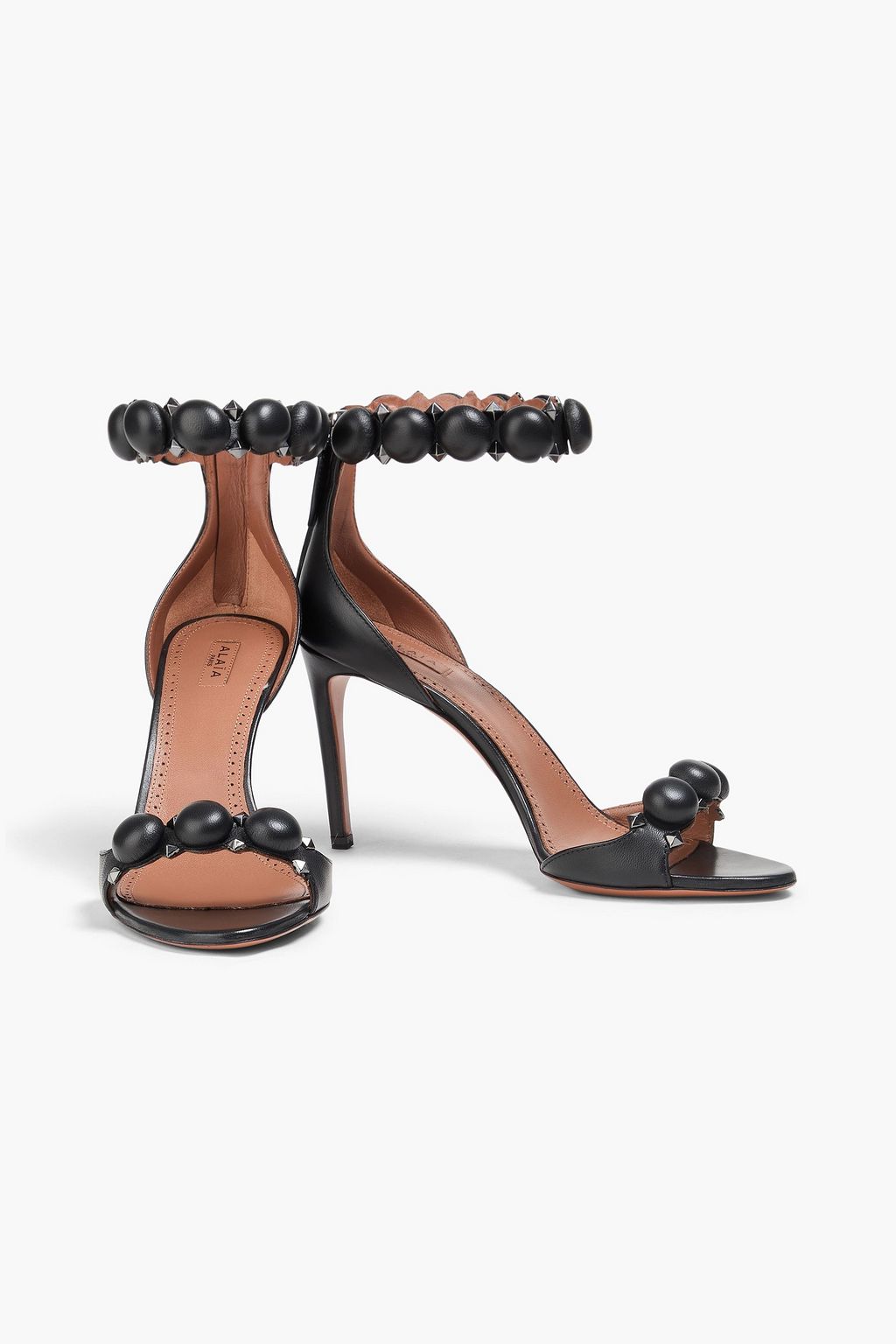 ALAÏA La Bombe 90 studded leather sandals
