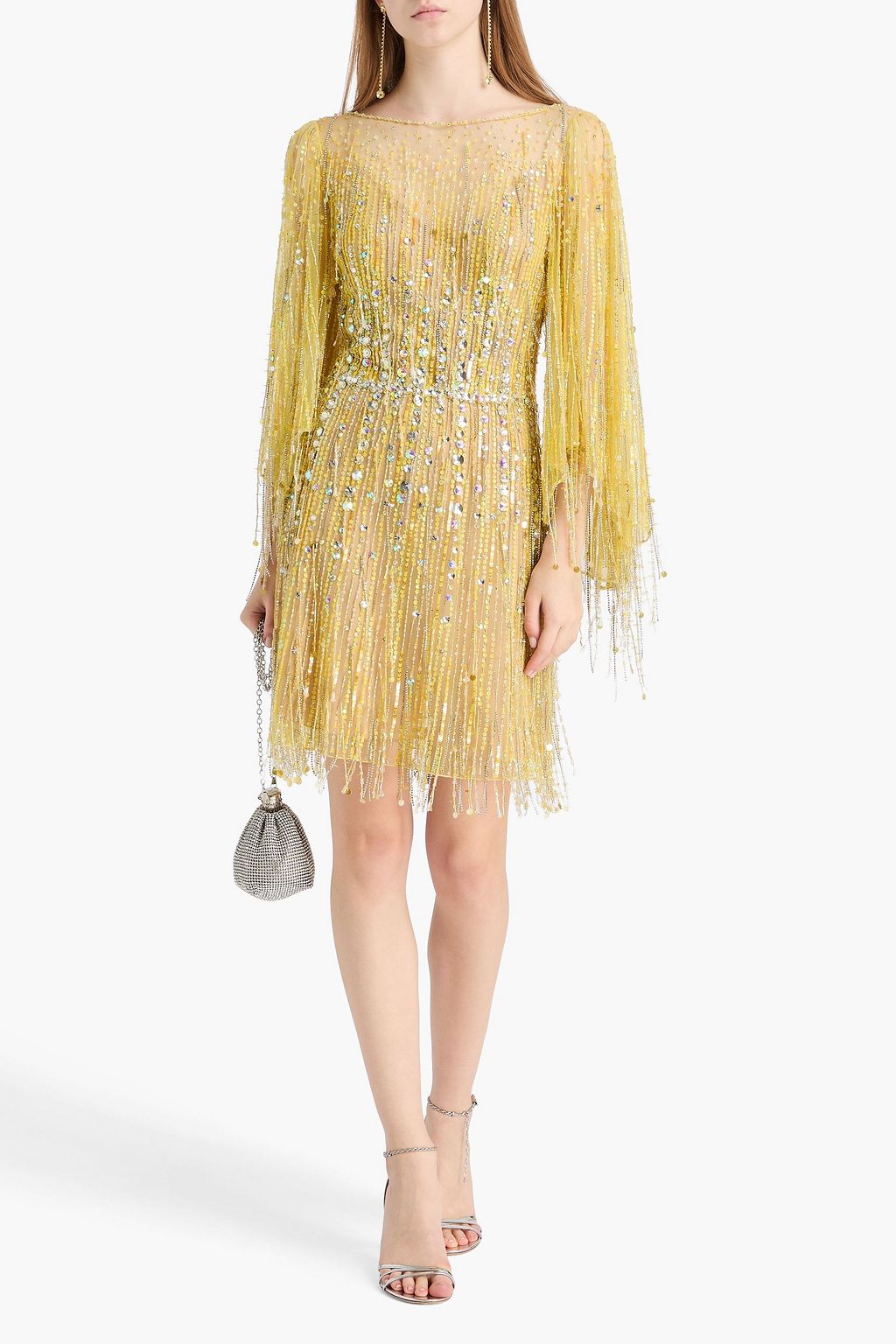 JENNY PACKHAM Dazzle sequin-embellished tulle mini dress