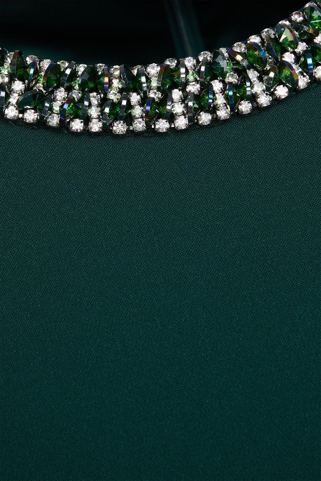 JENNY PACKHAM Crystal-embellished crepe midi dress