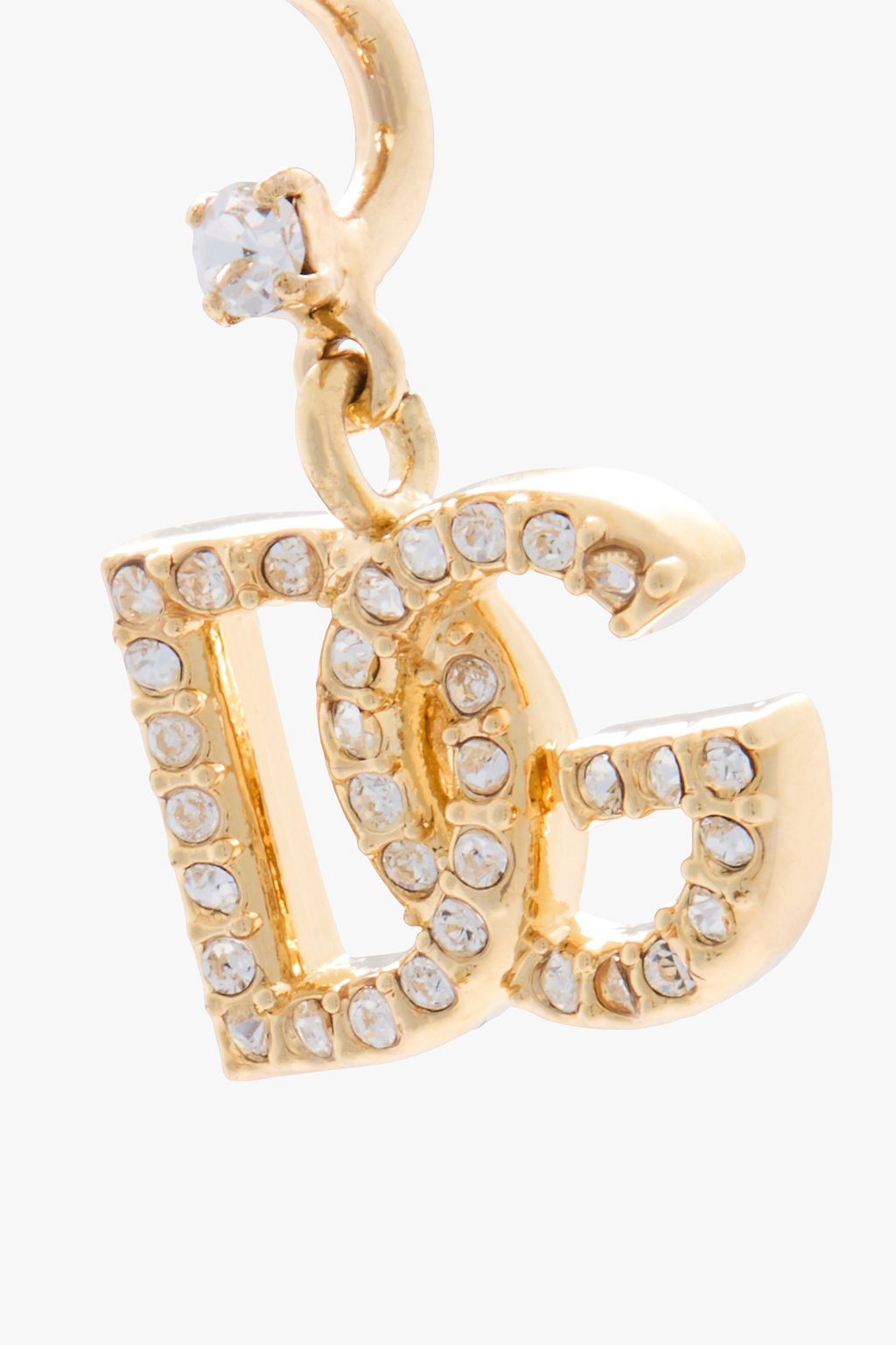 DOLCE&GABBANA Gold-tone crystal earrings