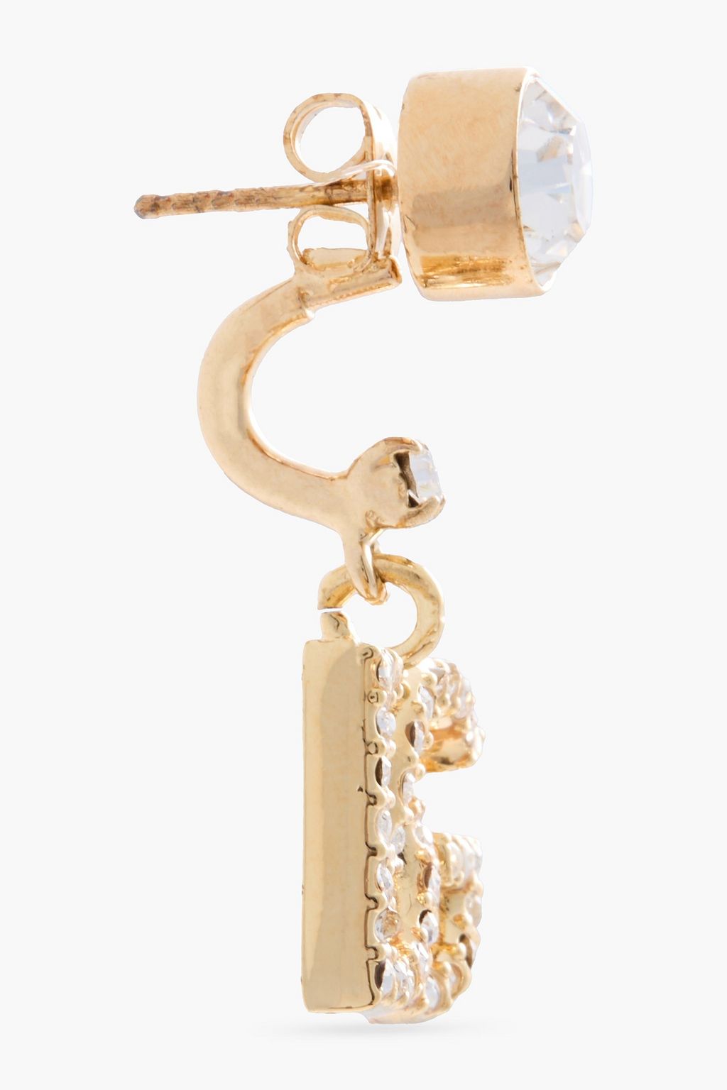 DOLCE&GABBANA Gold-tone crystal earrings