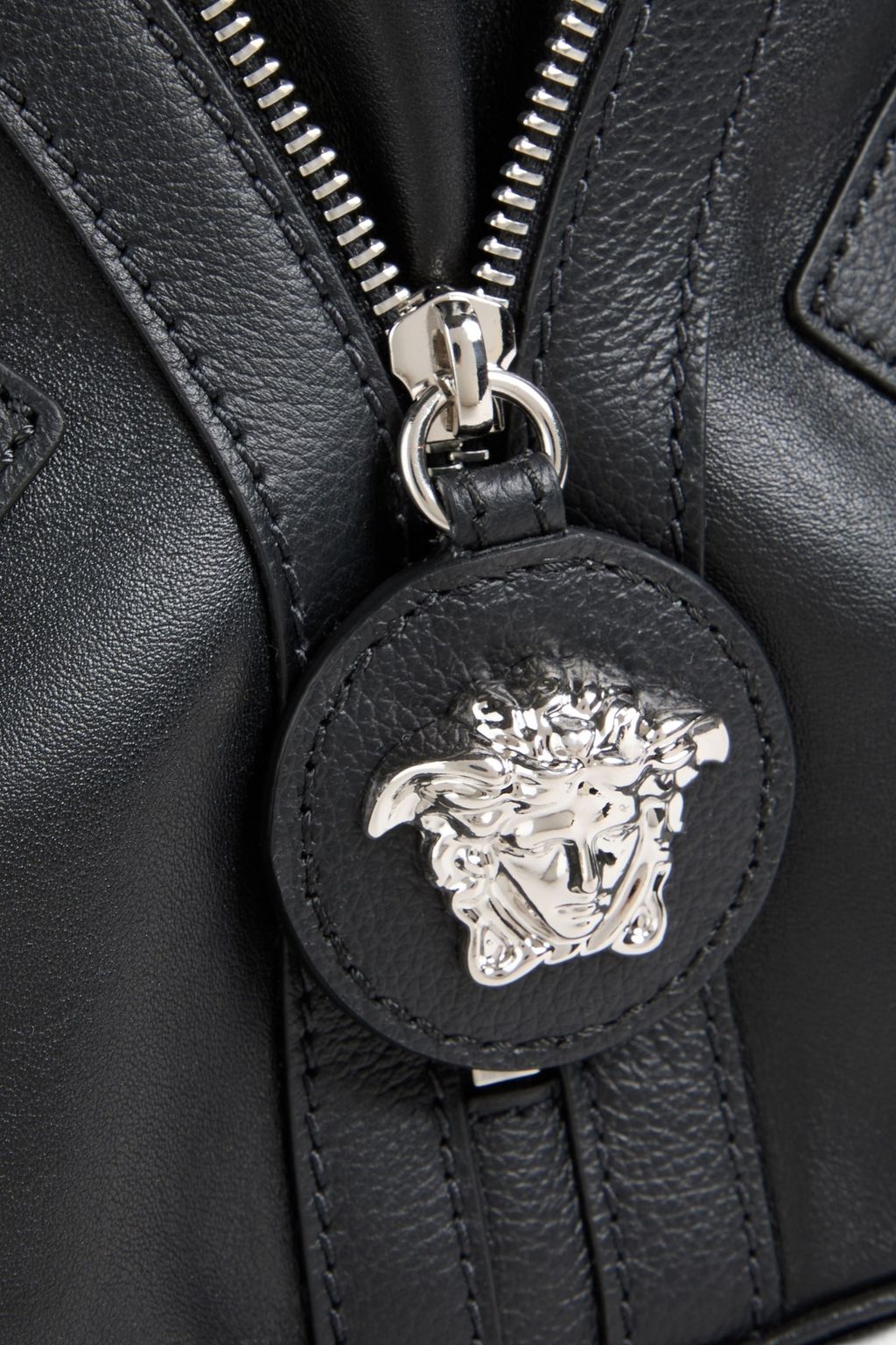 VERSACE Repeat leather shoulder bag