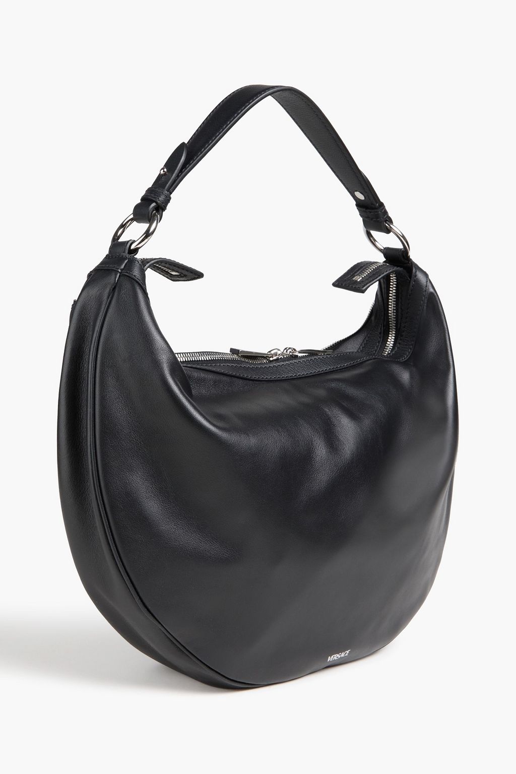 VERSACE Repeat leather shoulder bag