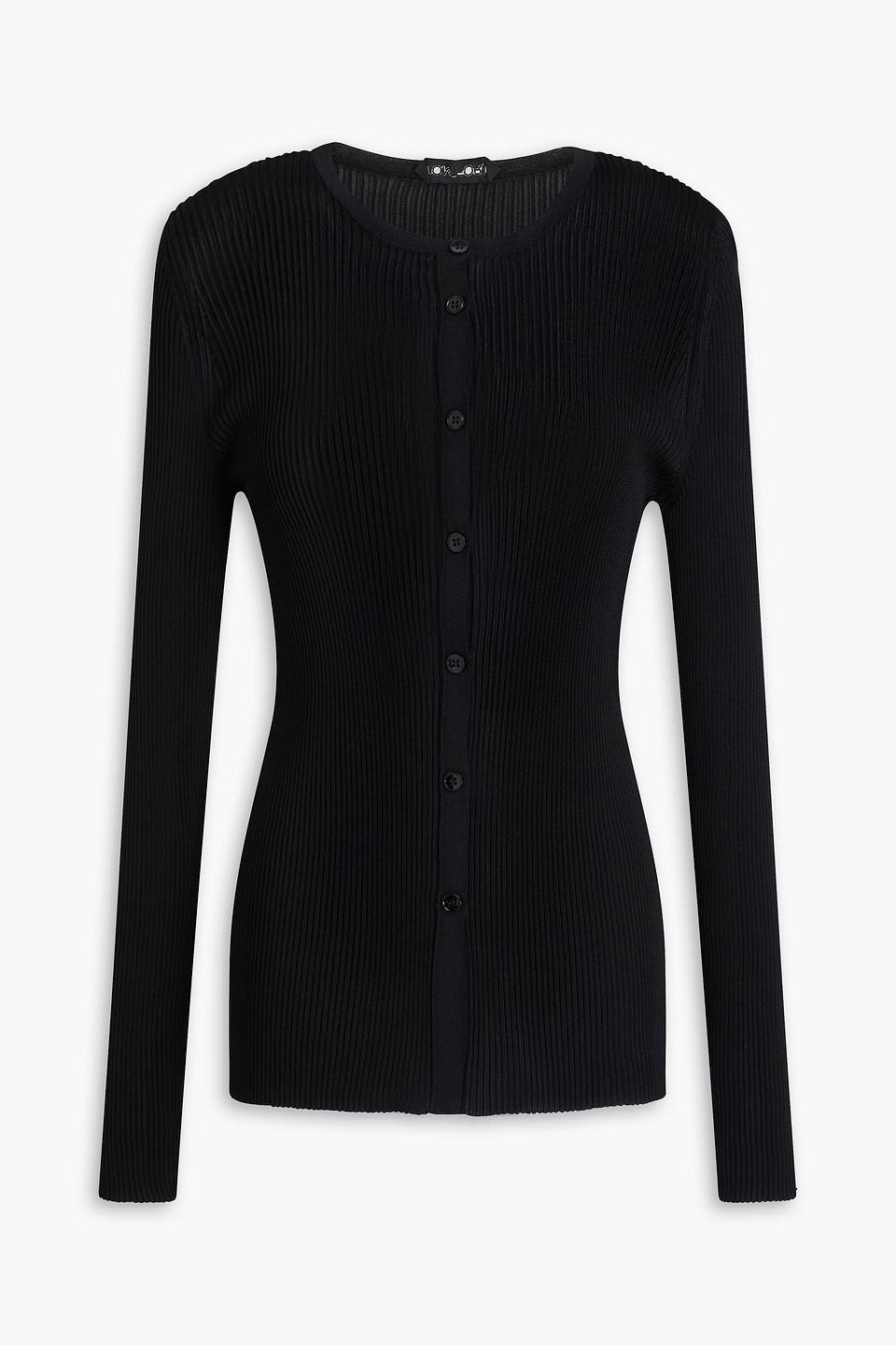 Tom Ford Ribbed-knit Cardigan In Black