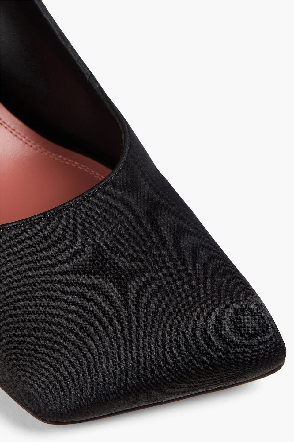 AMINA MUADDI CHARLOTTE SATIN MARY JANE PUMPS