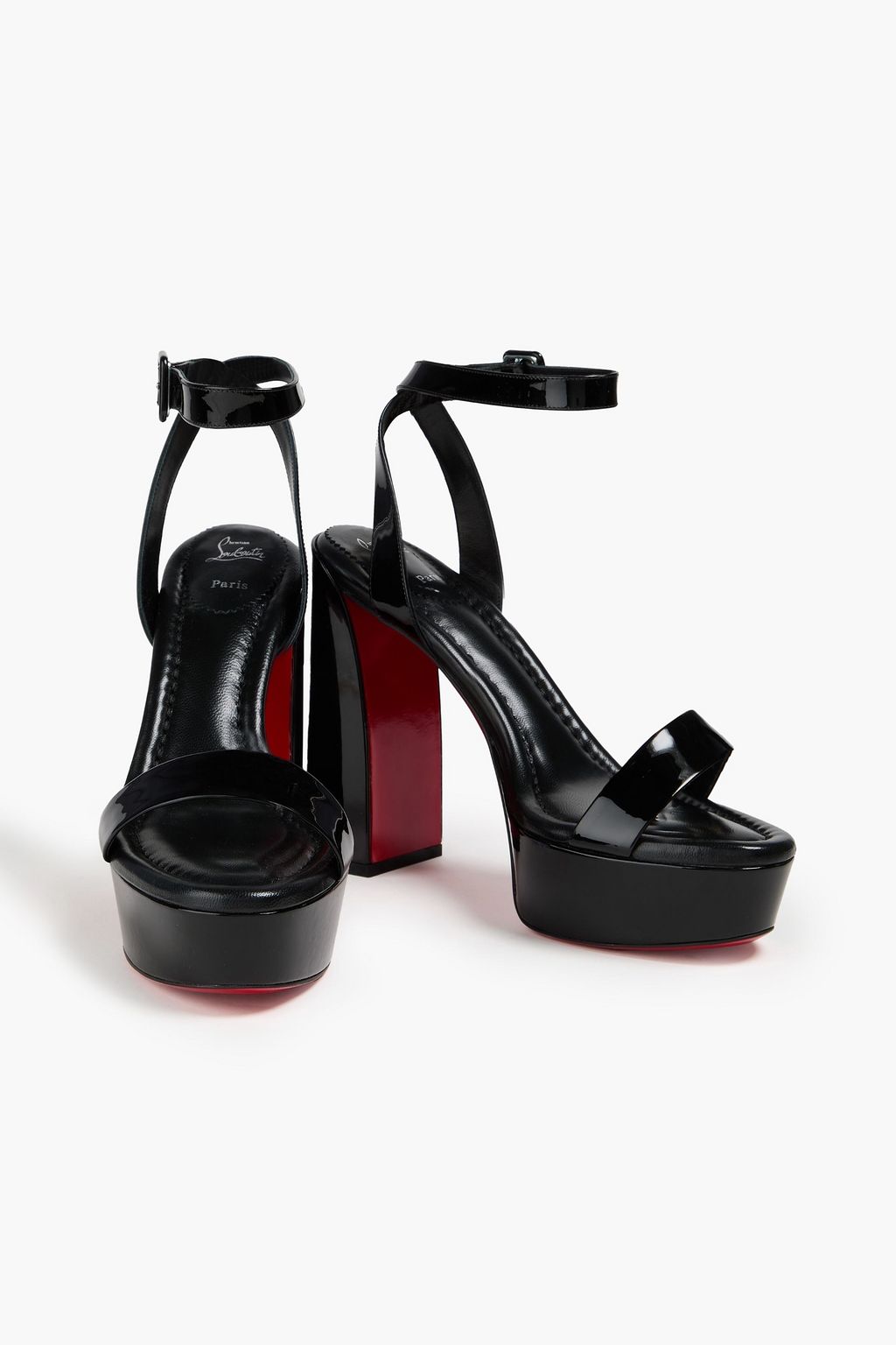 CHRISTIAN LOUBOUTIN Movida patent-leather platform sandals