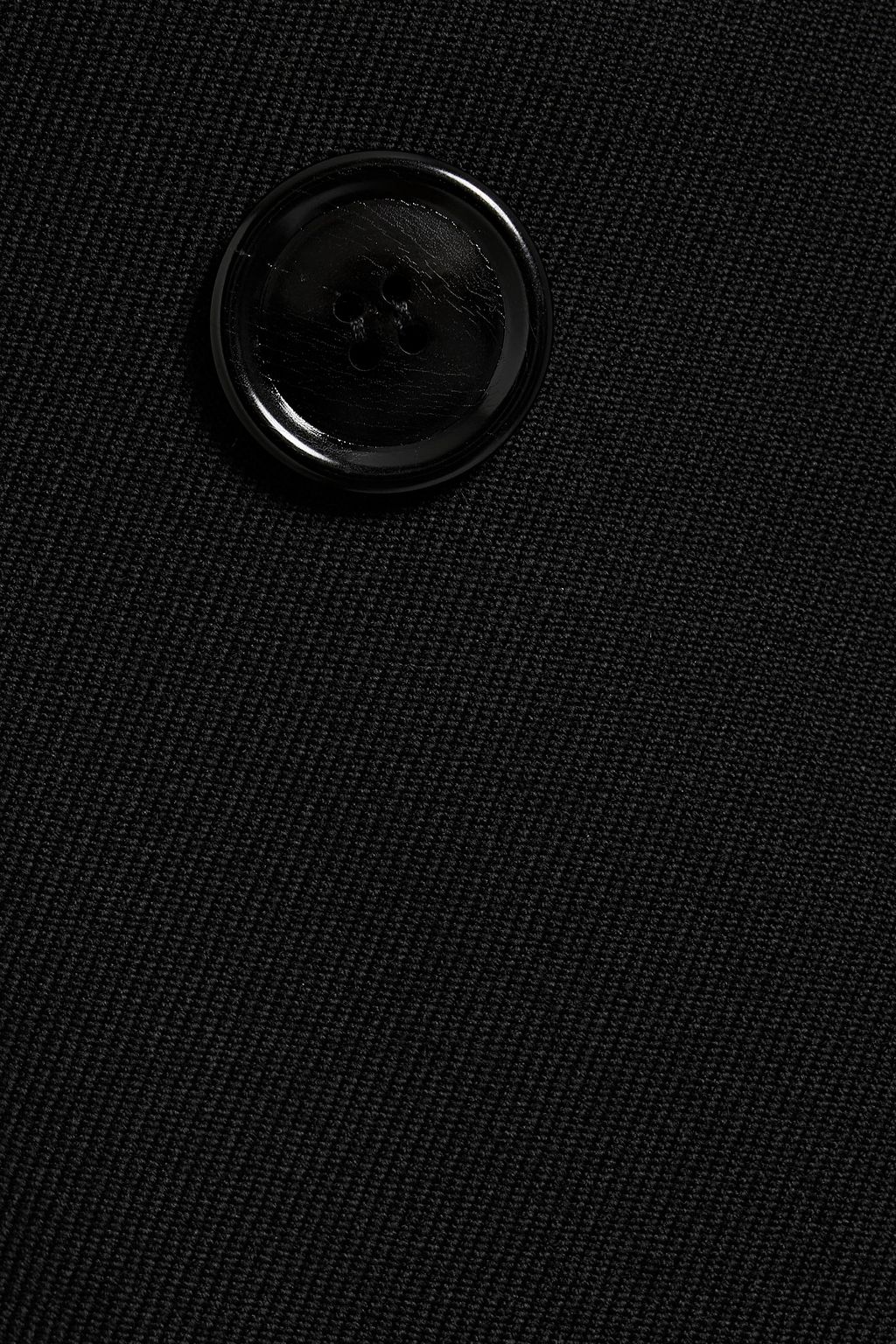 ALAÏA Double-breasted asymmetric wool-gabardine coat