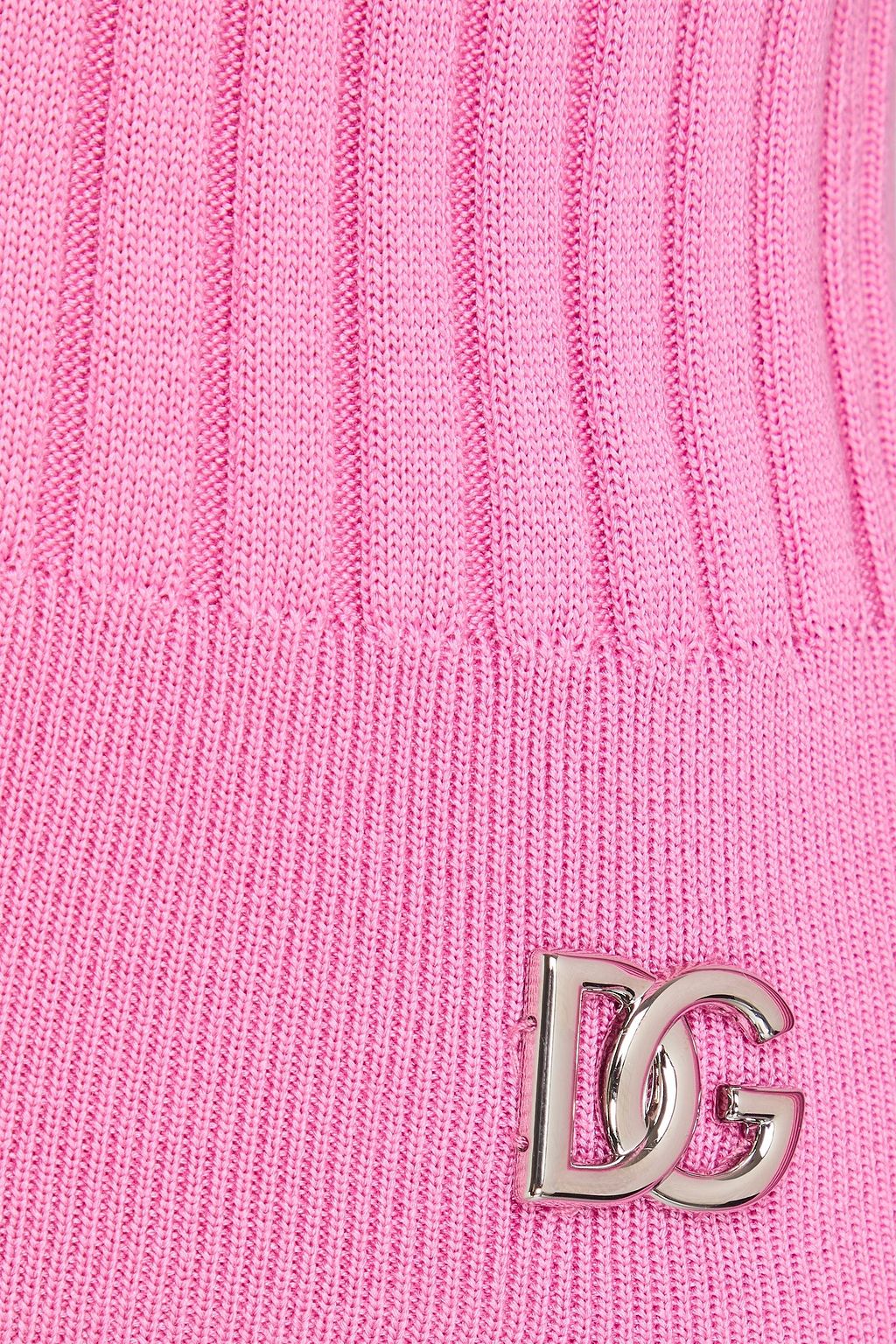 DOLCE&GABBANA リブ編みシルク セーター